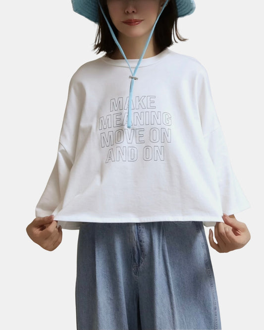 ロゴワイドクロップドT