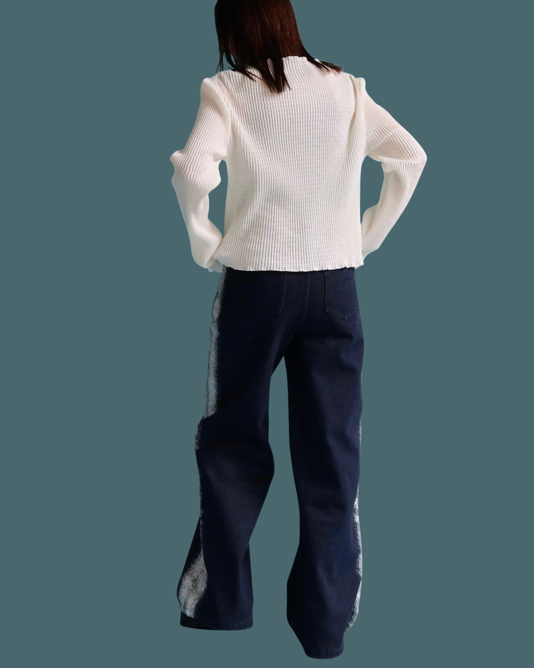 フィンガーホールリブトップ