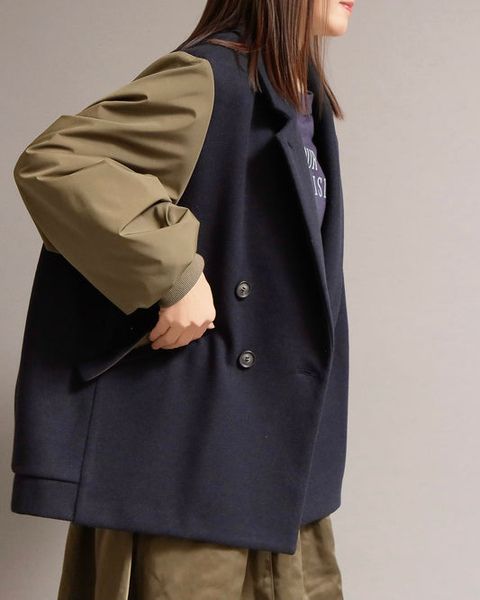 異素材ミックスジャケット