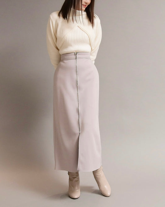 リバーシブルジップスカート