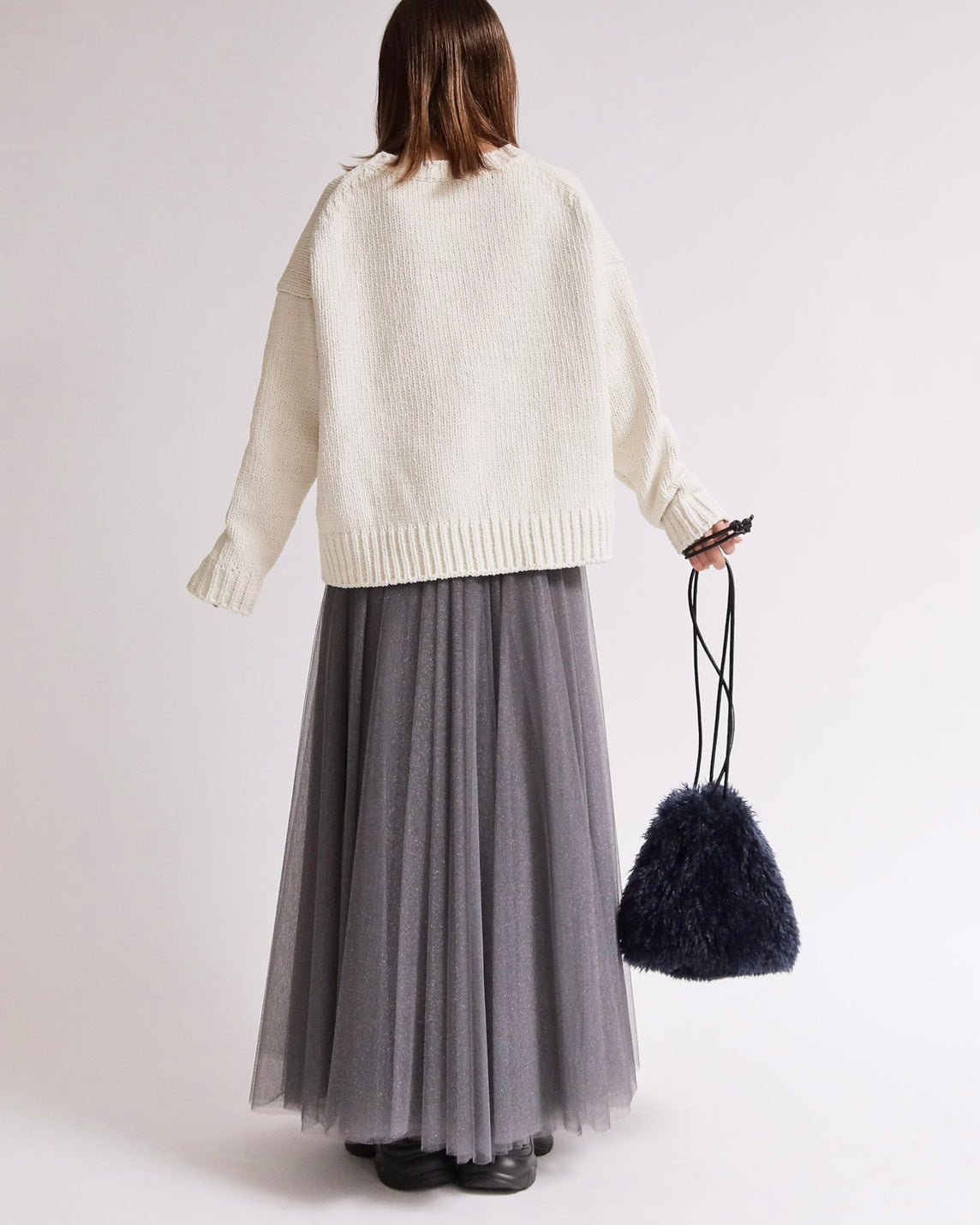 ロゴジャガード クルーネックニット