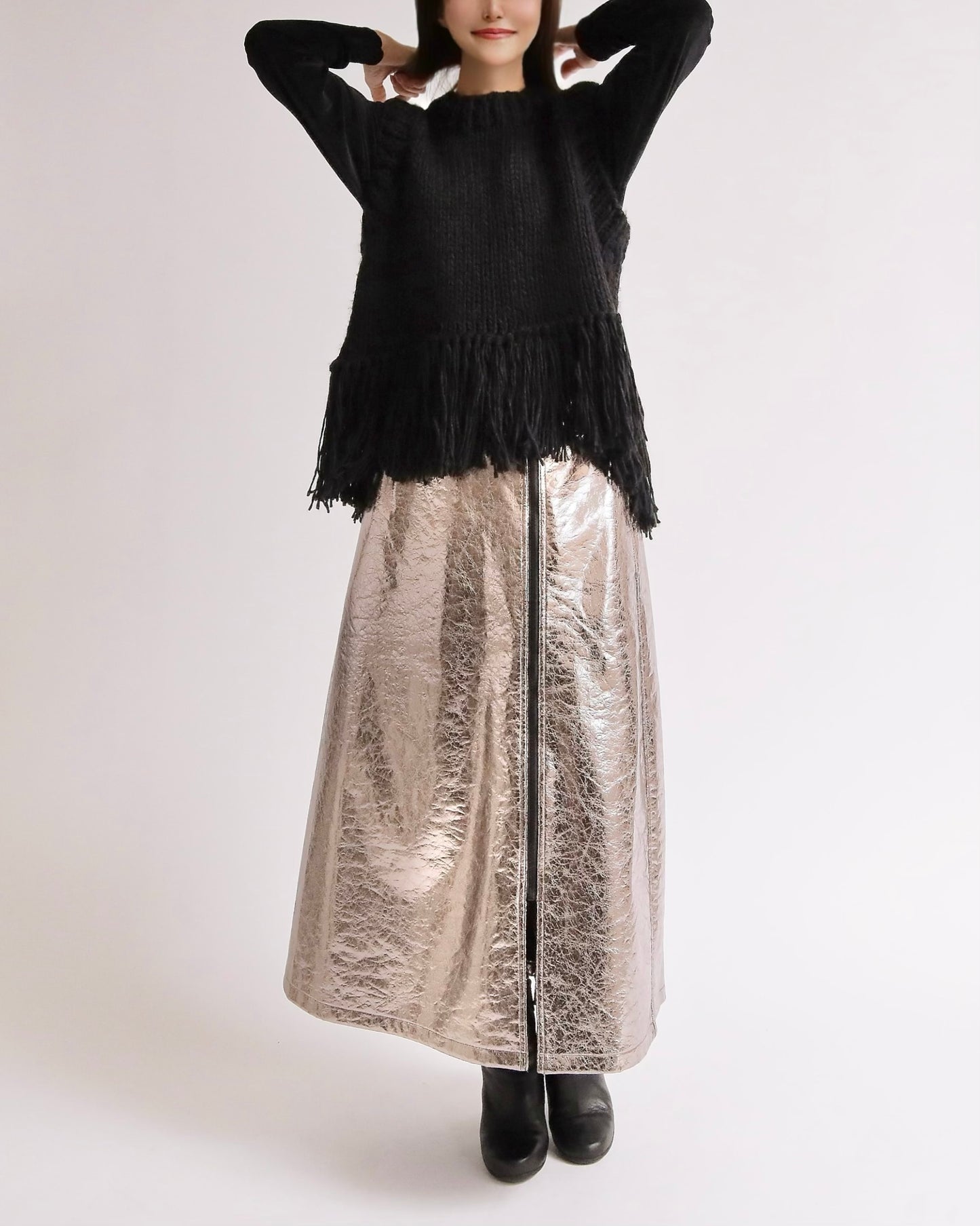 フリンジニットベスト