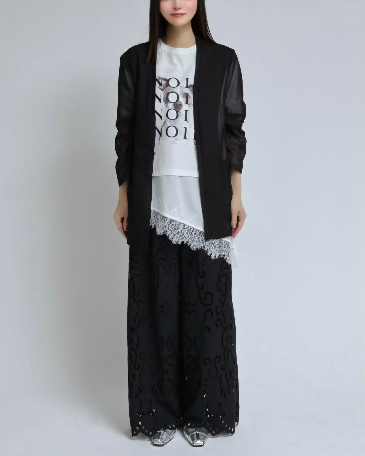 レースヘム アートグラフィックTops