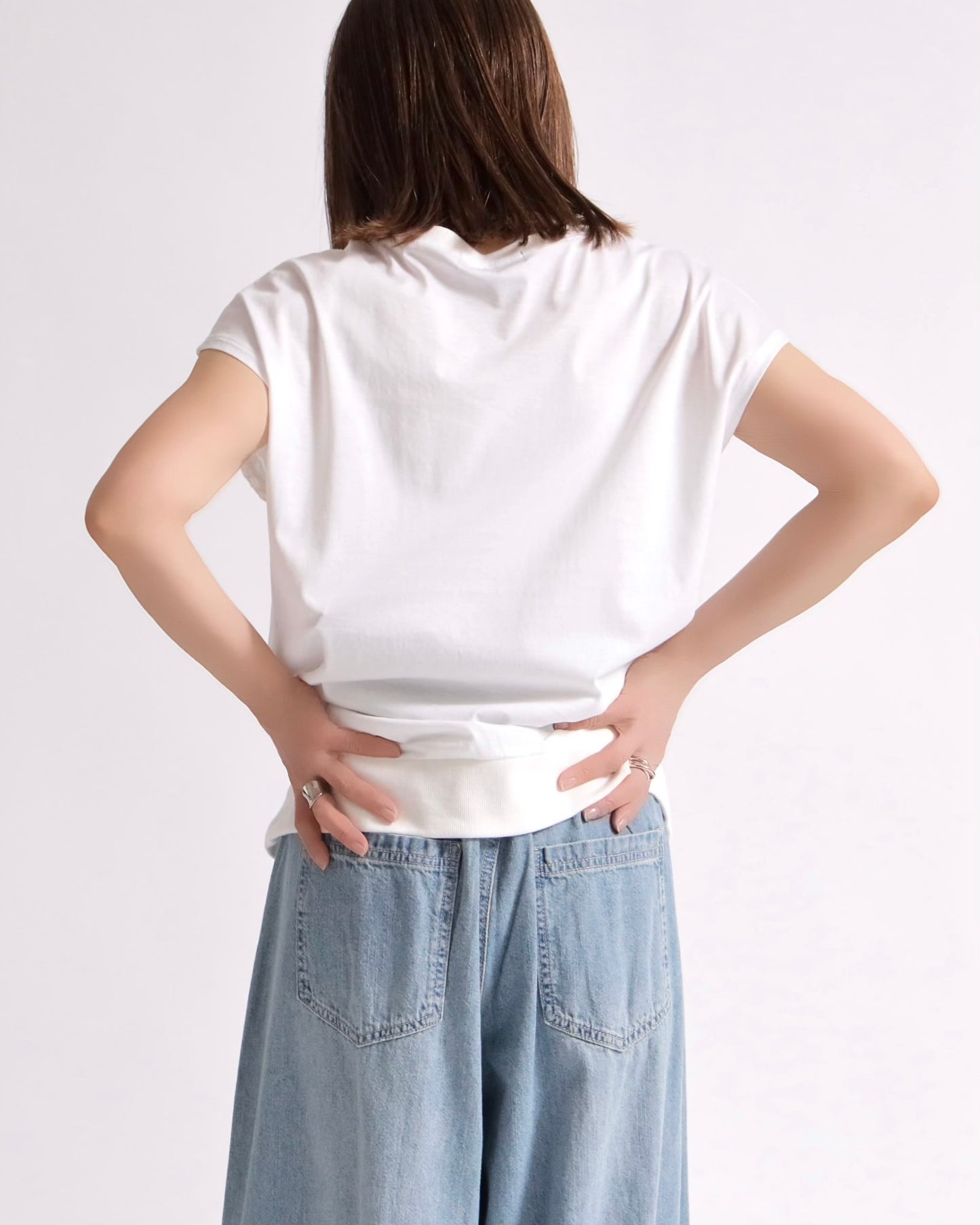レースレイヤード フォトトップス