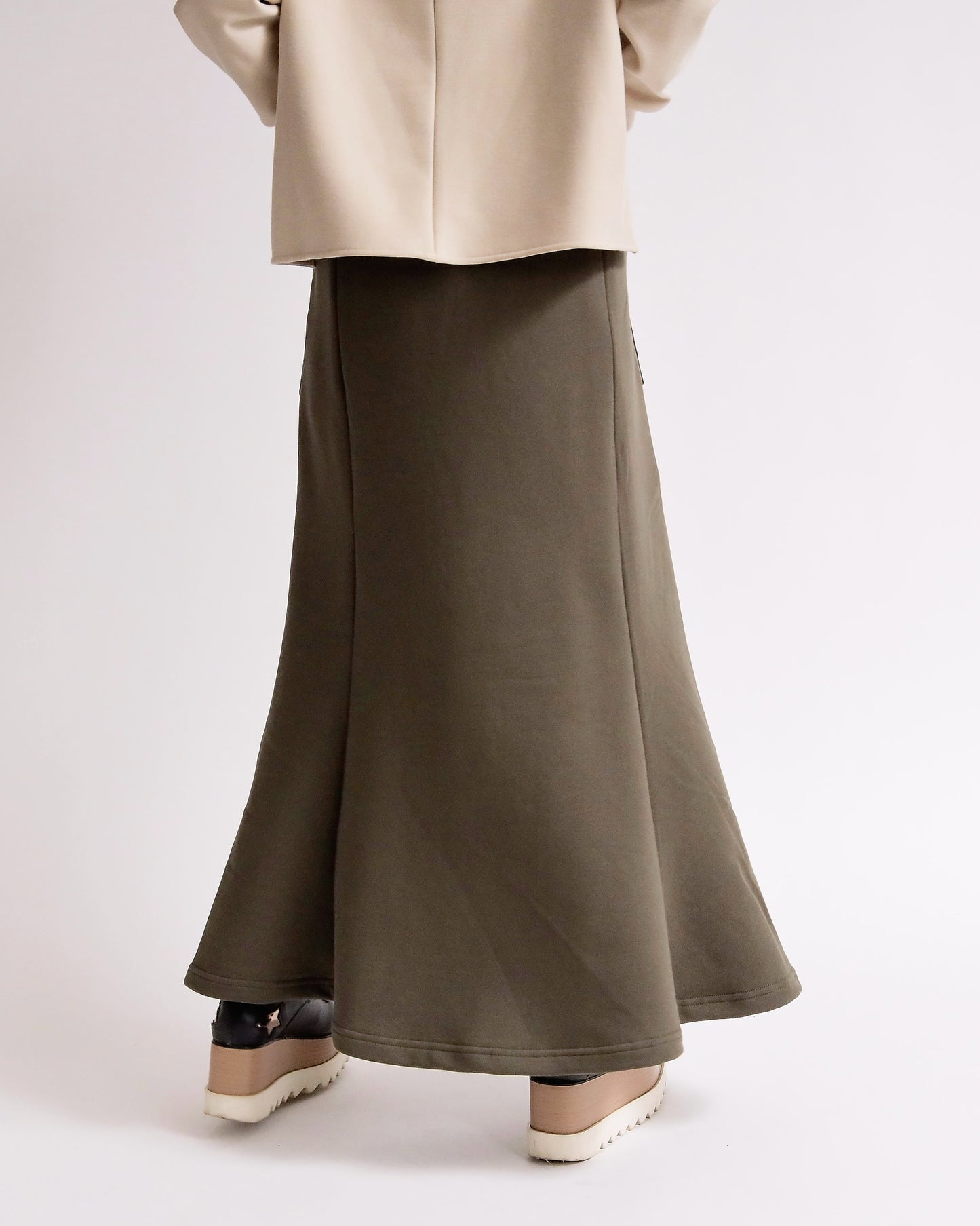 フロントポケット裏毛マーメイドスカート