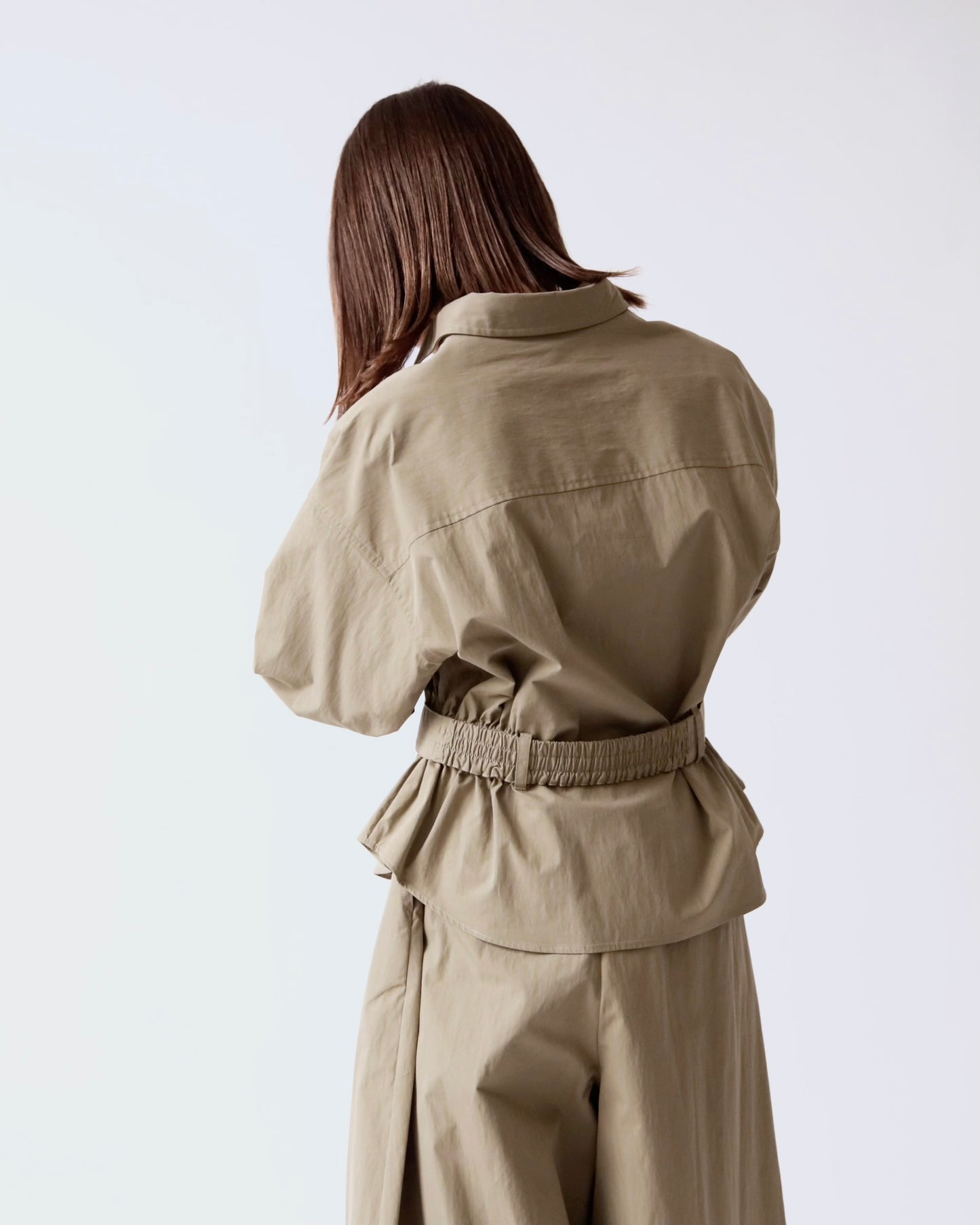 ベルトデザインブラウスジャケット