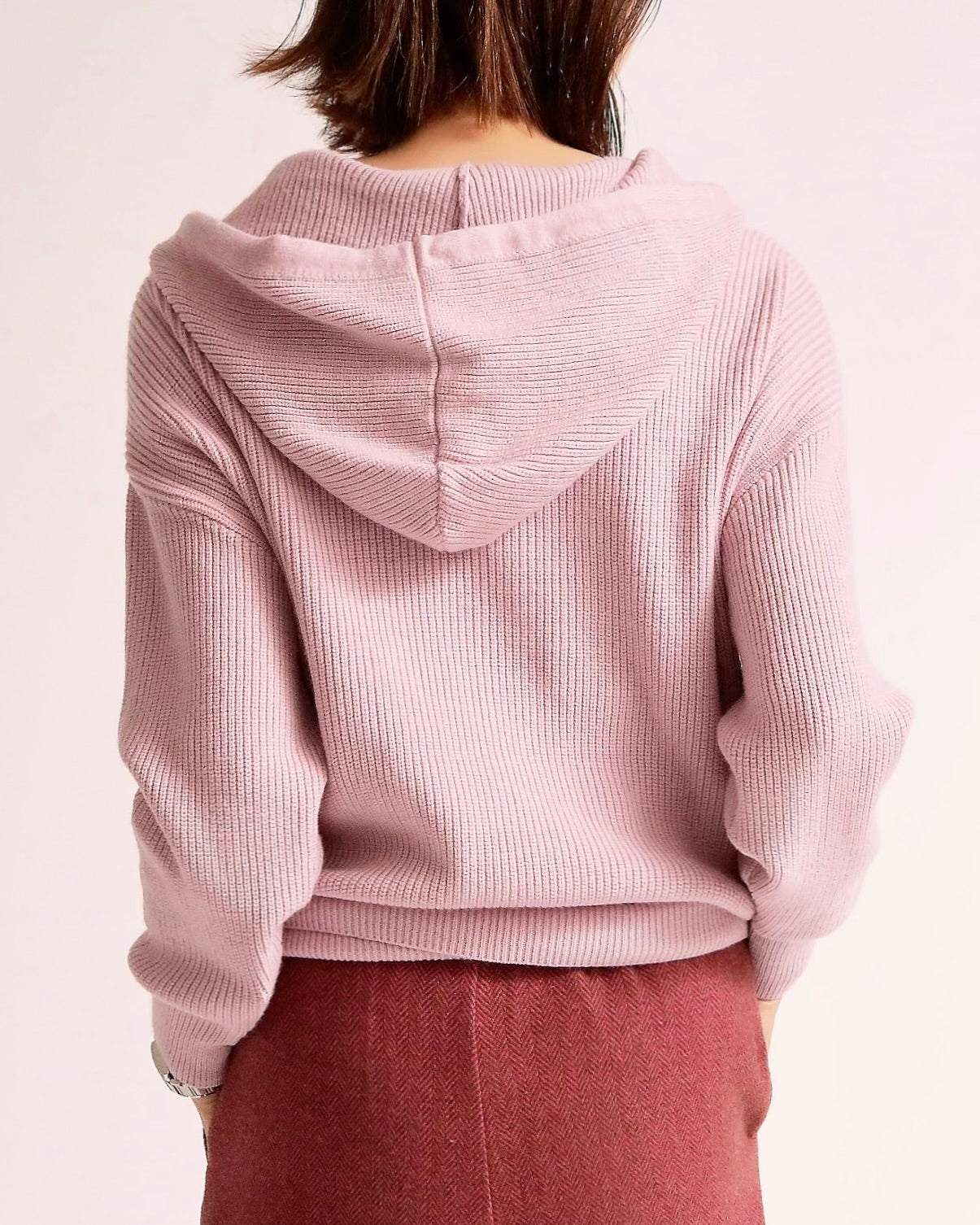 ニットフーディーカーディガン