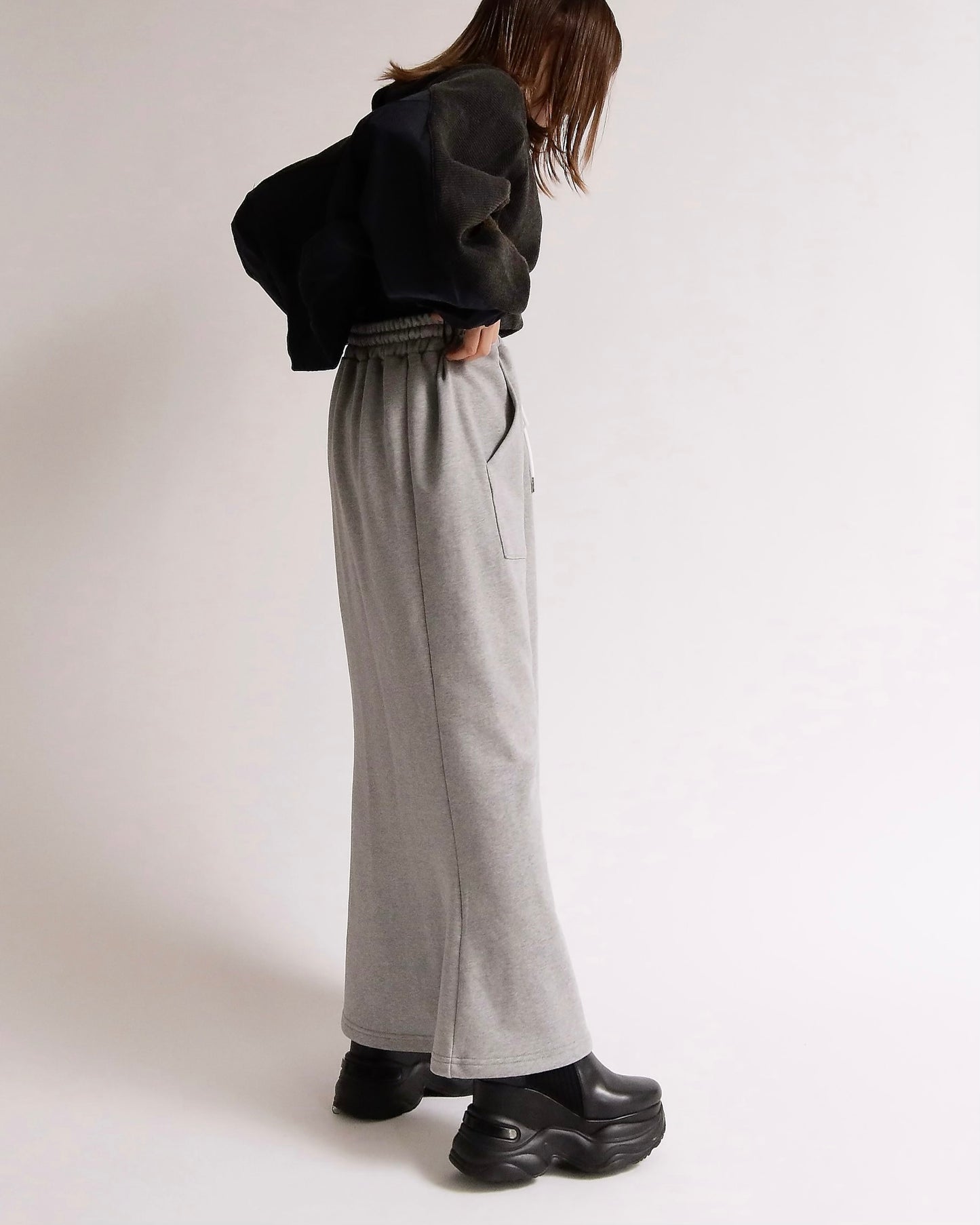 フロントポケット裏毛マーメイドスカート