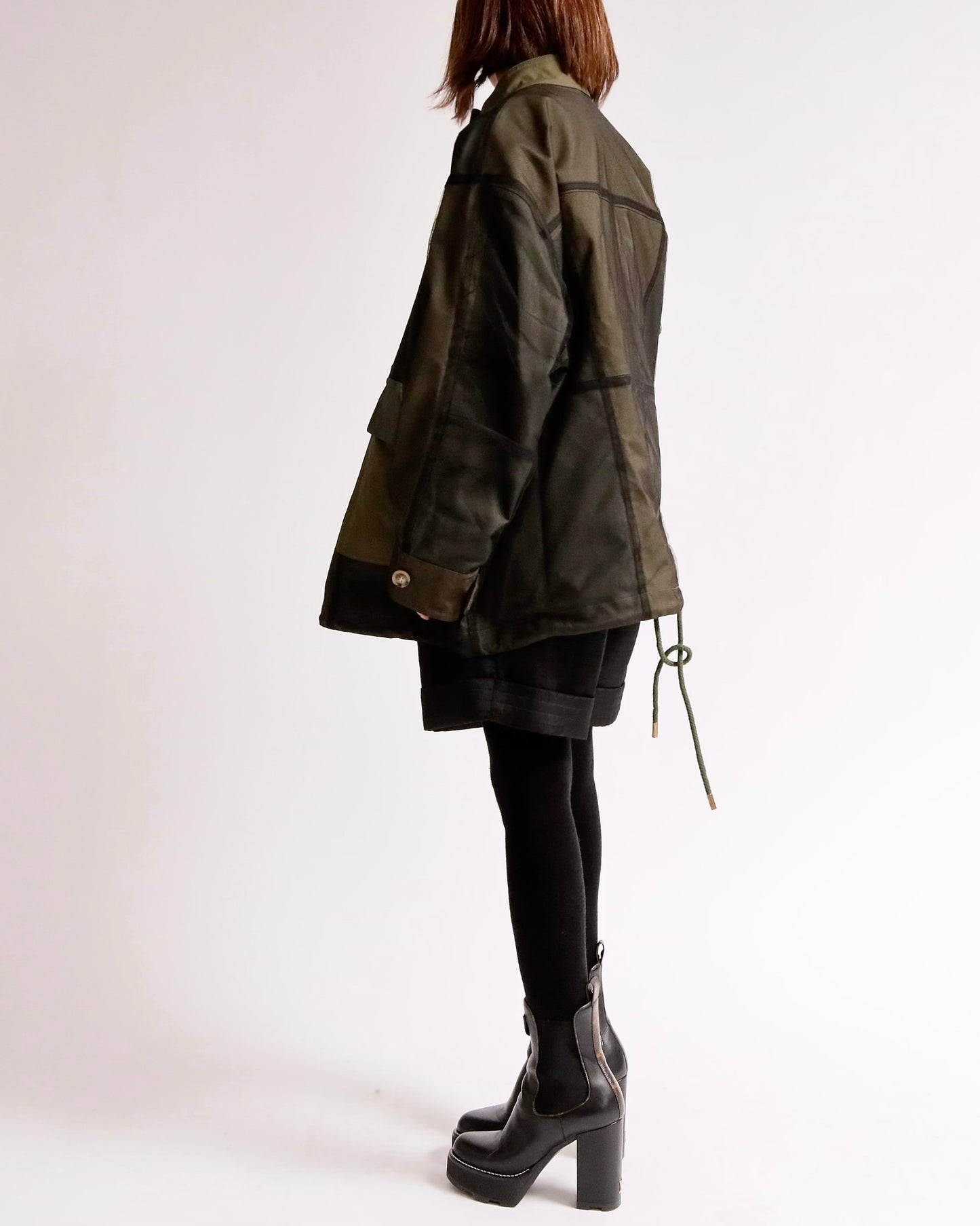 シアーレイヤード ミリタリージャケット