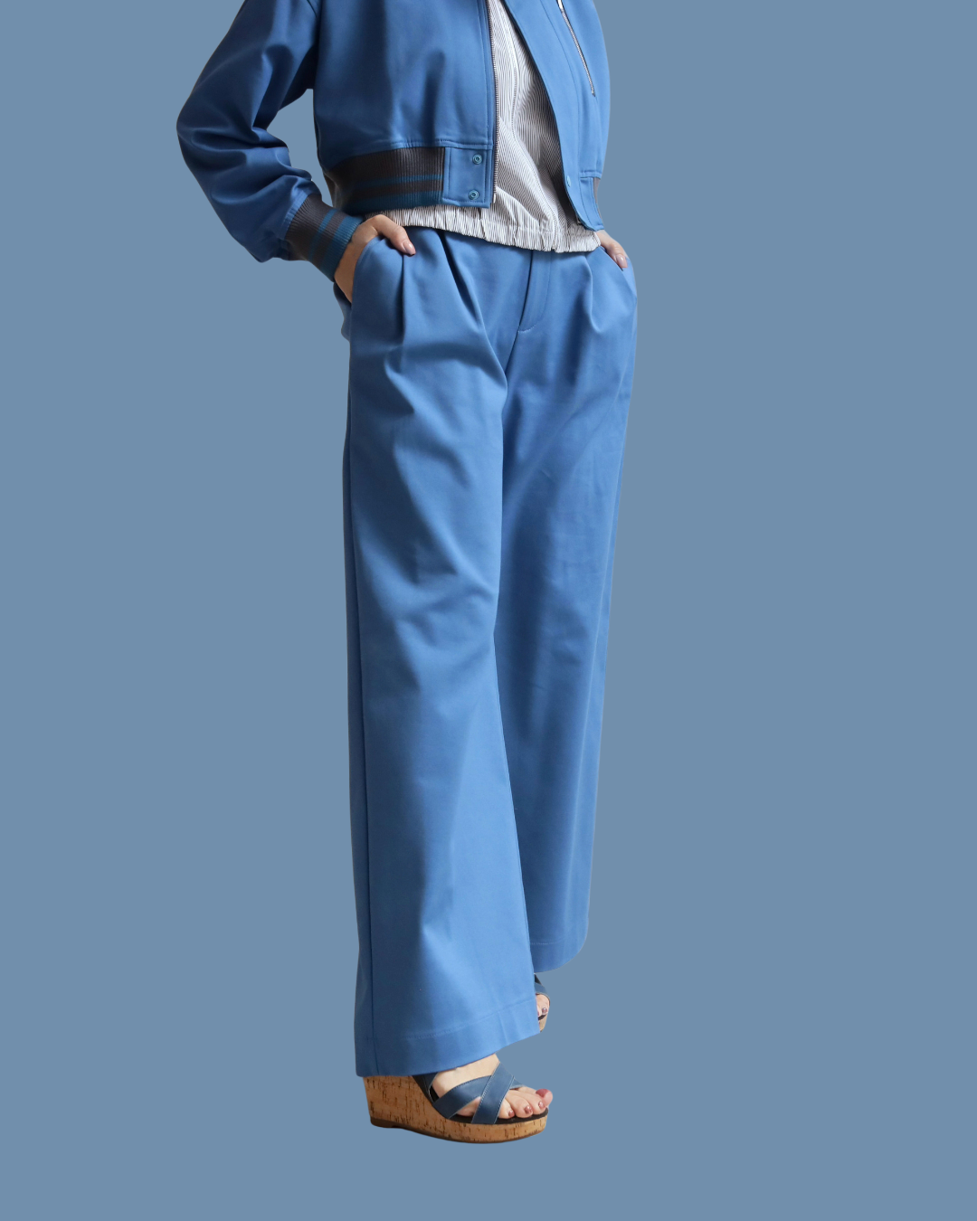 ラグジュアリーワイドパンツ