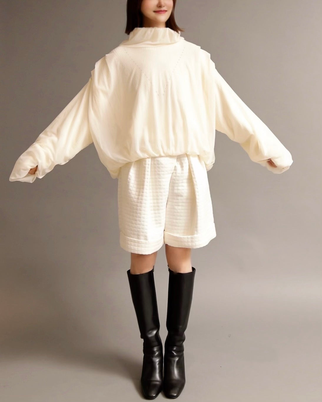 tricot garden knit pullover