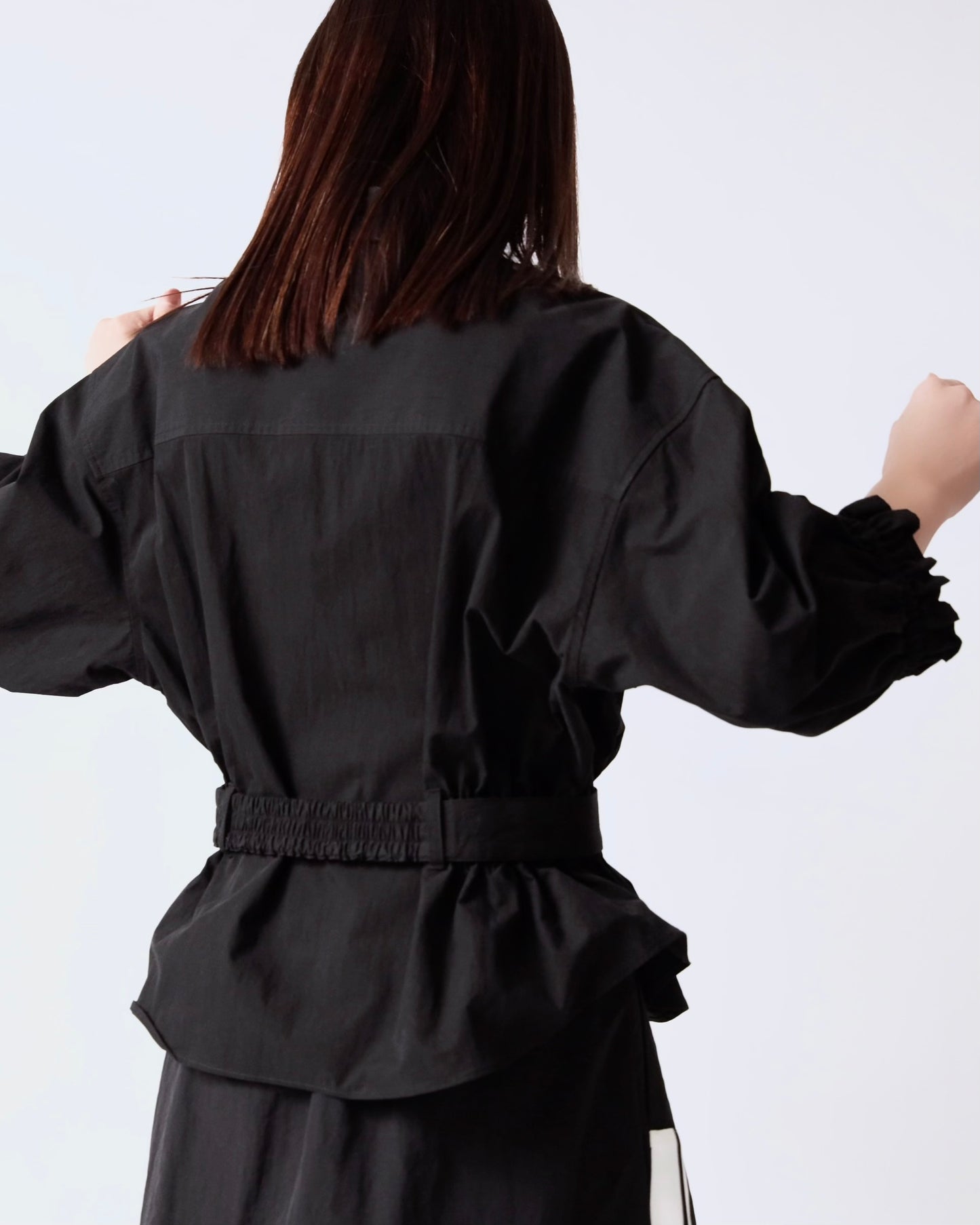 ベルトデザインブラウスジャケット