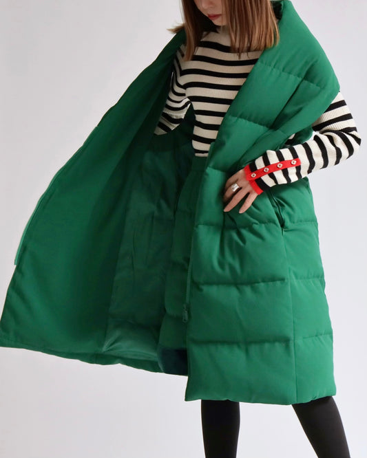 エメラルド パフ ロングベスト