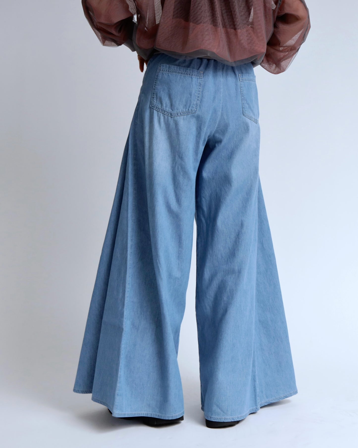 フレアラインデニムパンツ