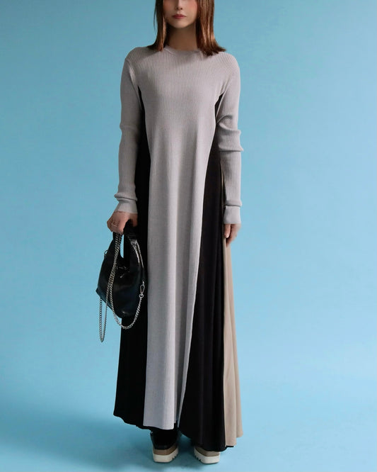 コンツアーライン ニットワンピース