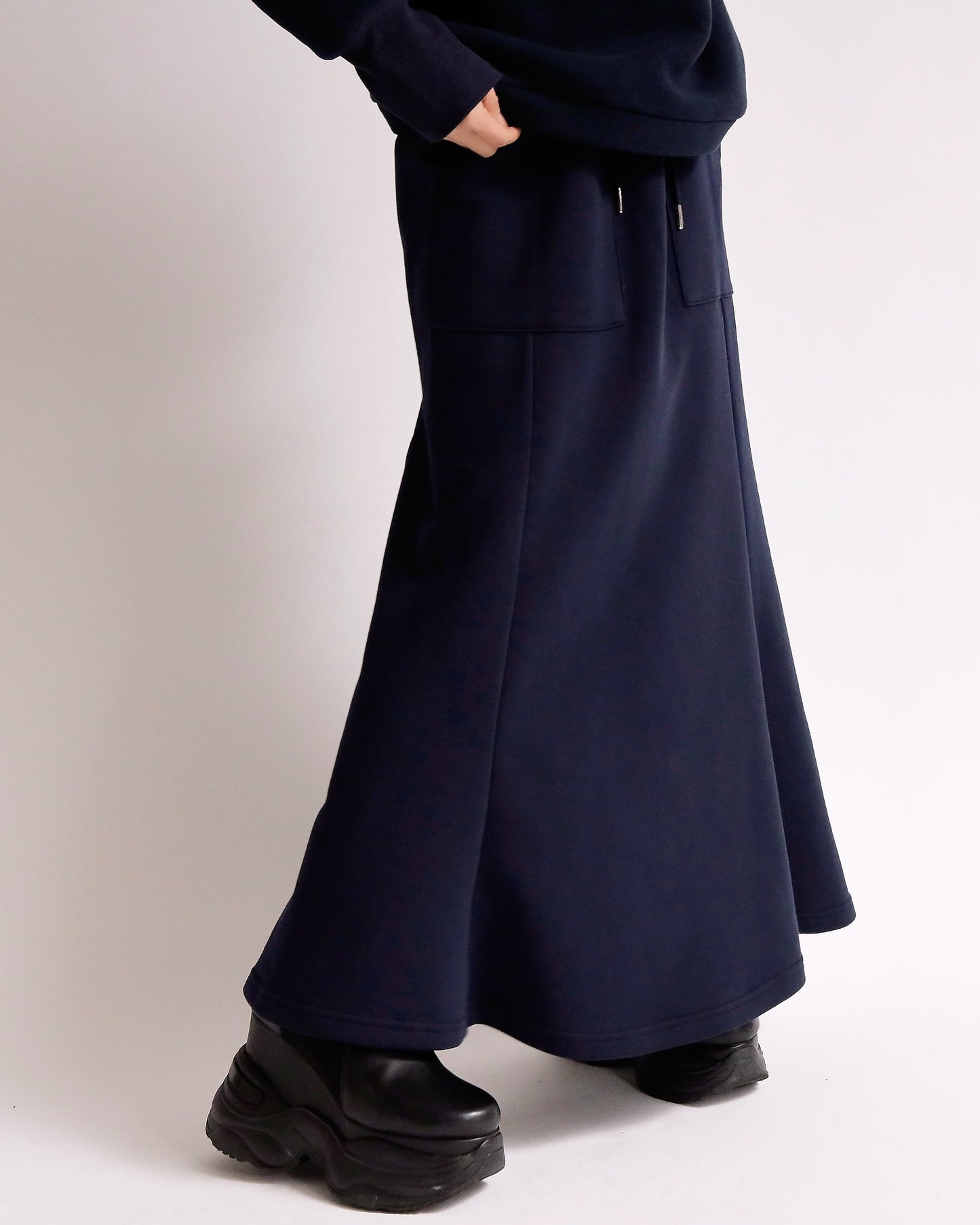 フロントポケット裏毛マーメイドスカート