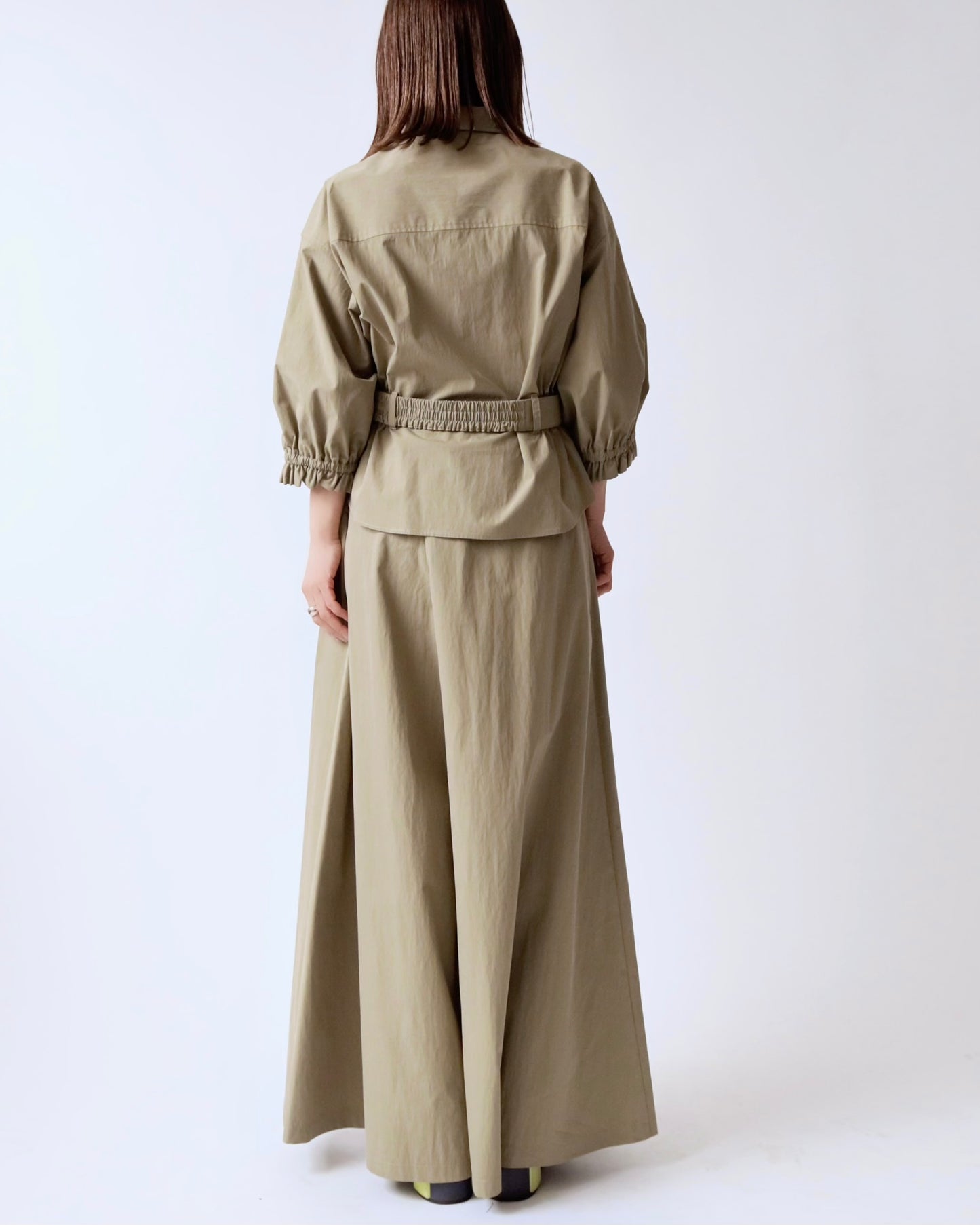 ベルトデザインブラウスジャケット