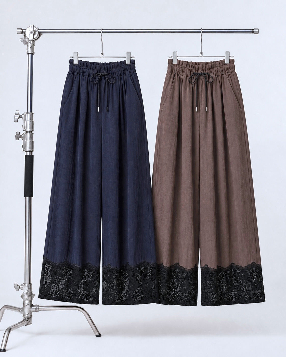 レースドッキングワイドパンツ