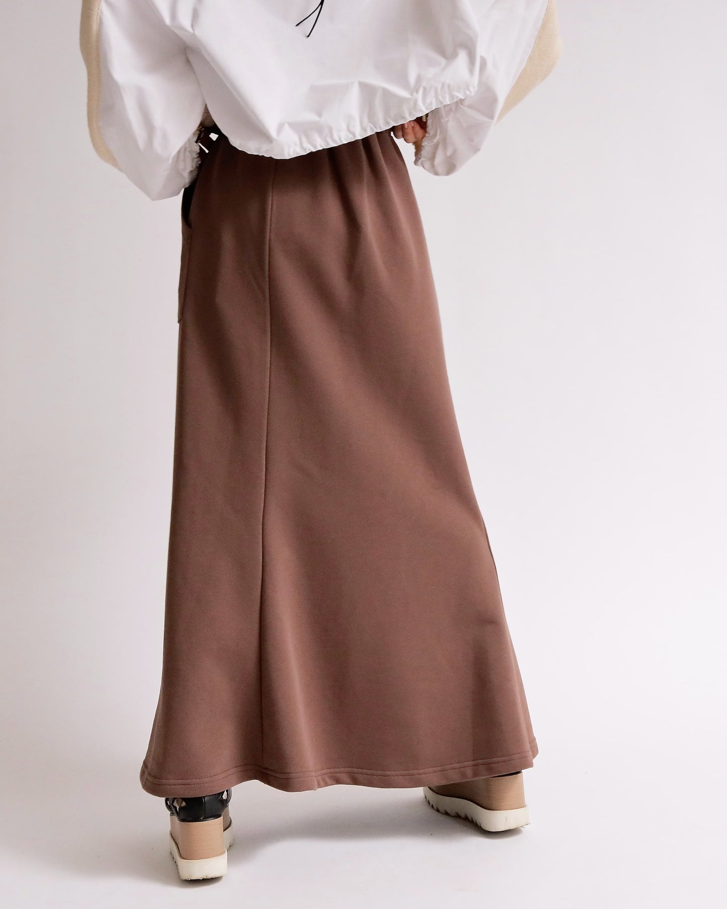 フロントポケット裏毛マーメイドスカート