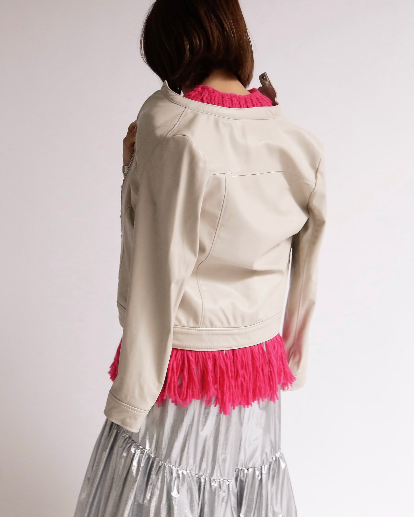 フリンジニットベスト