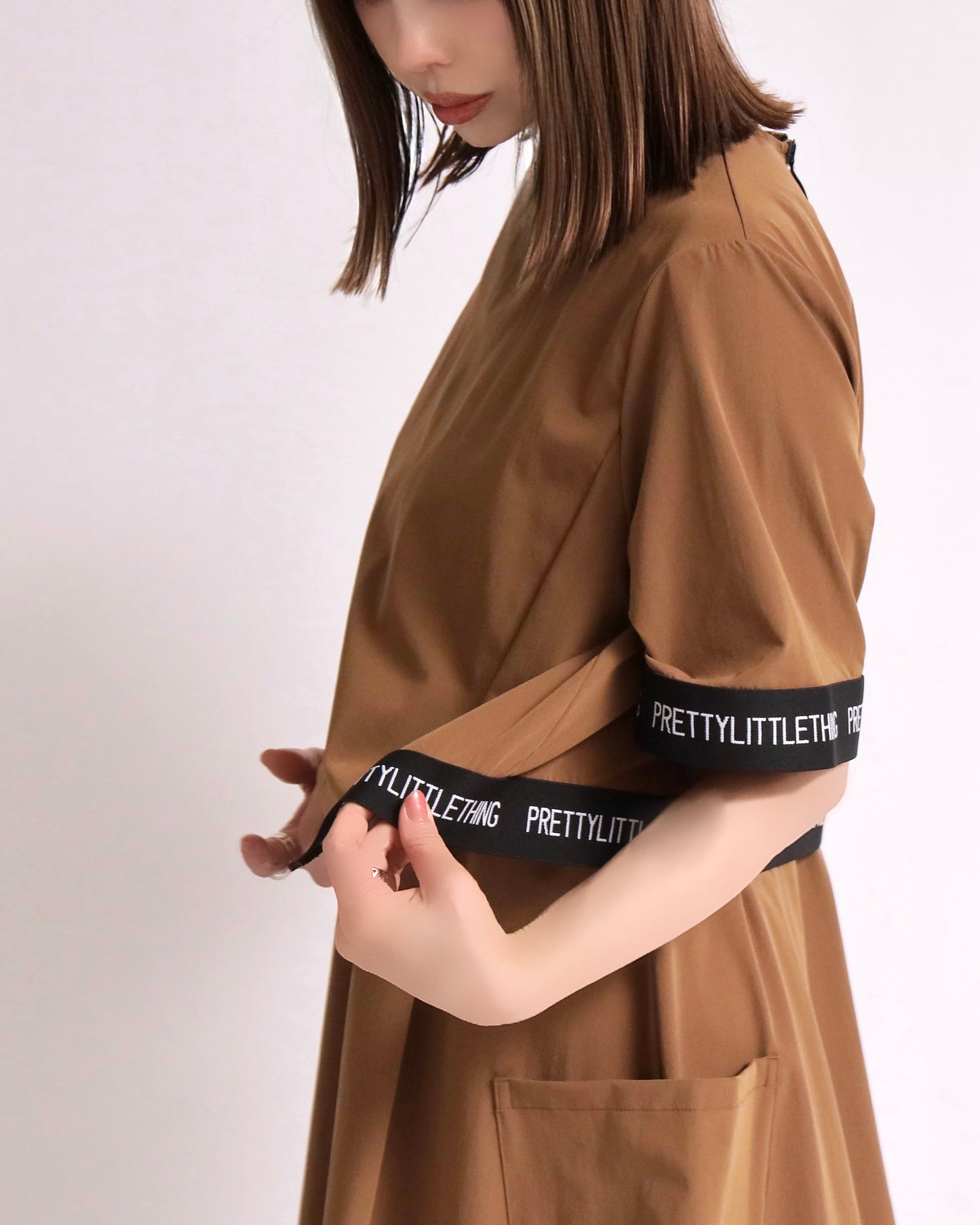 ロゴテープアンサンブルワンピース