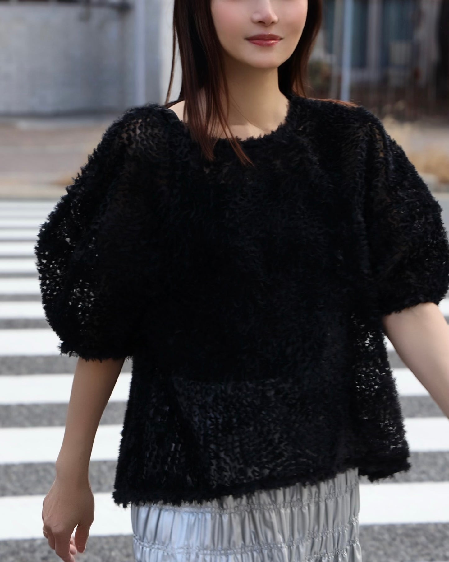 フェザー パフプルオーバー