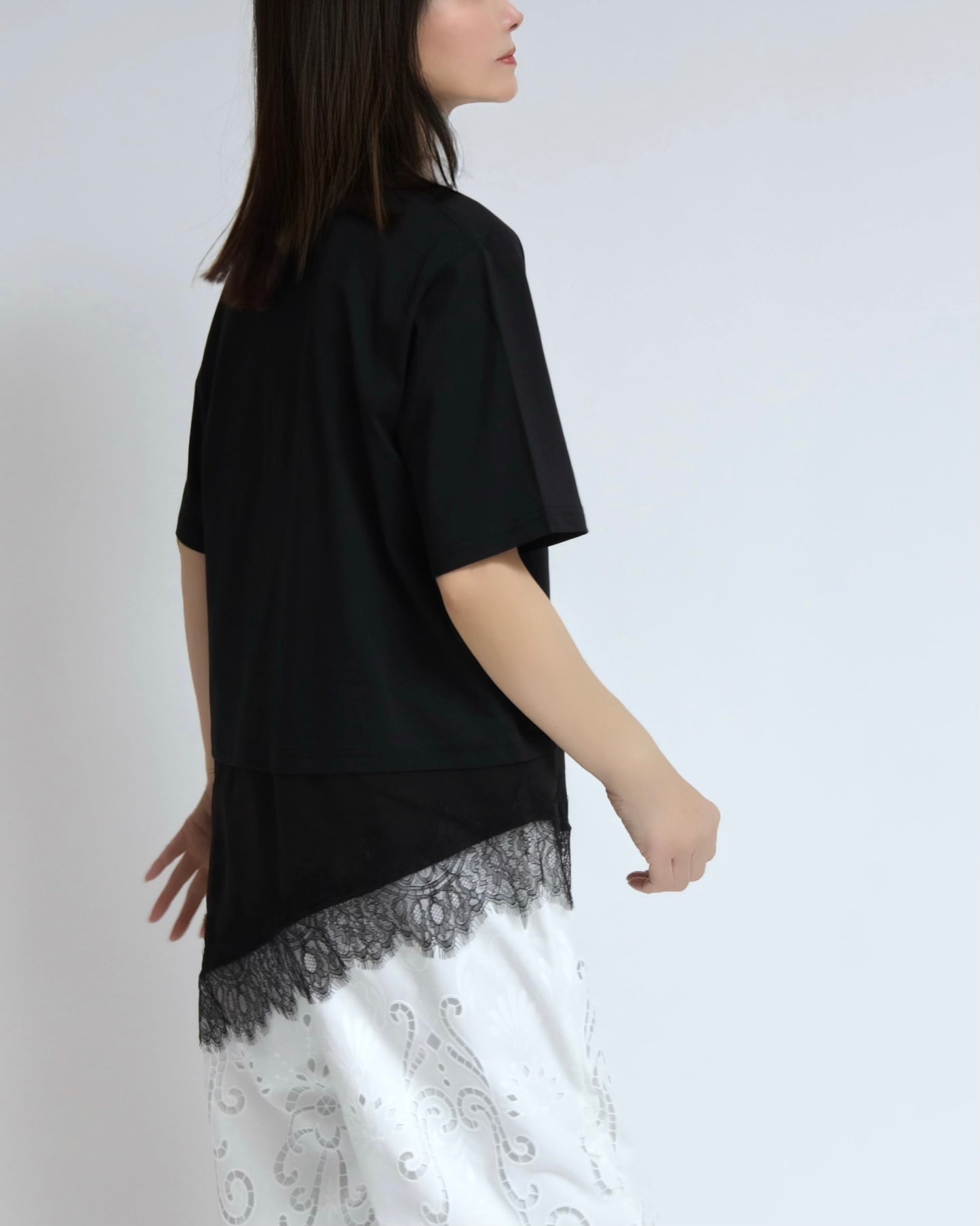 レースヘム アートグラフィックTops