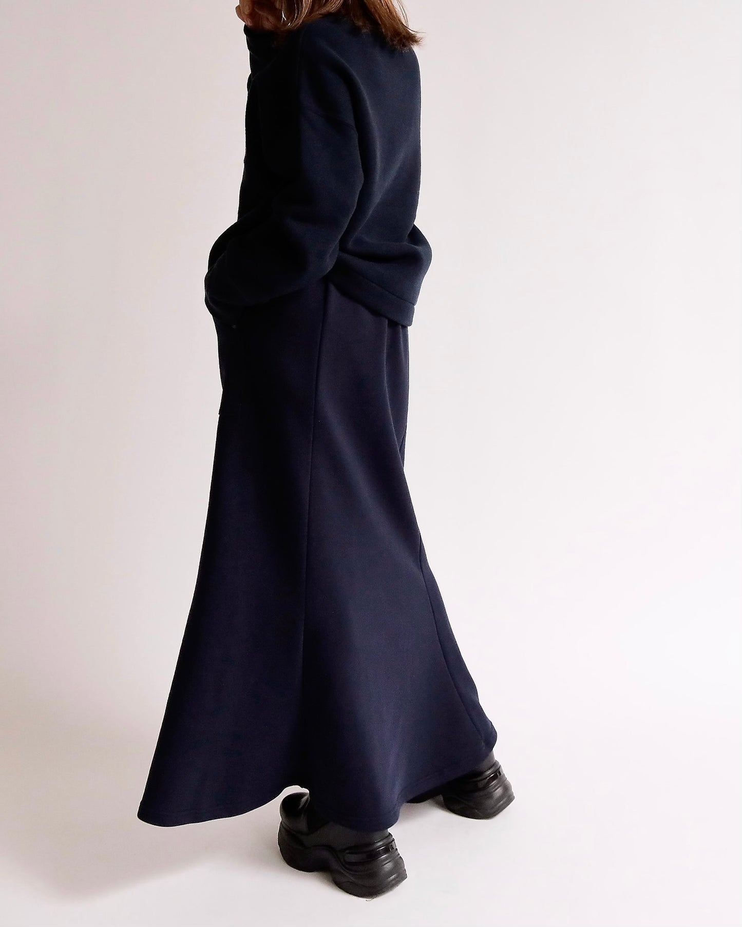 フロントポケット裏毛マーメイドスカート