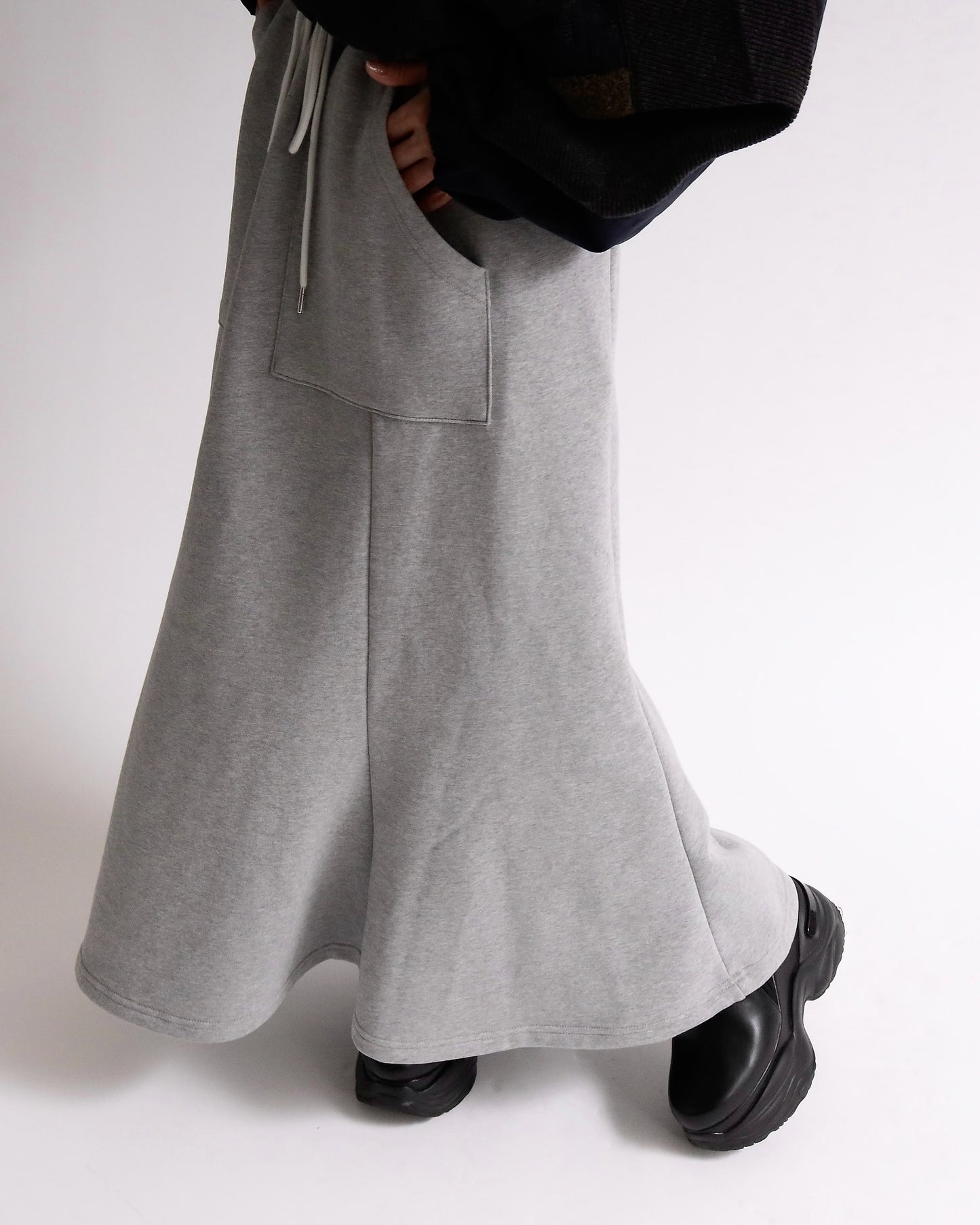 フロントポケット裏毛マーメイドスカート