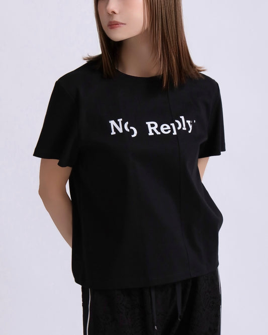 No Reply Minimal Logo Tee