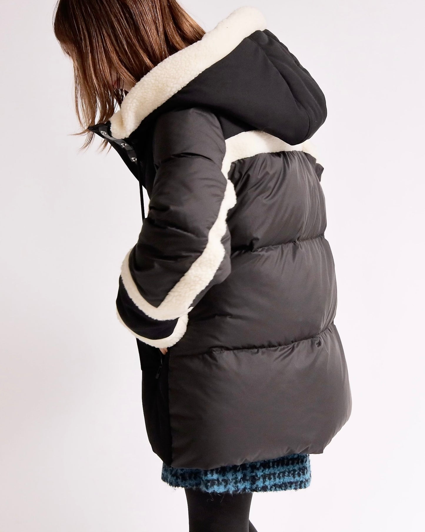 ボアトリム フーデッドショートダウン