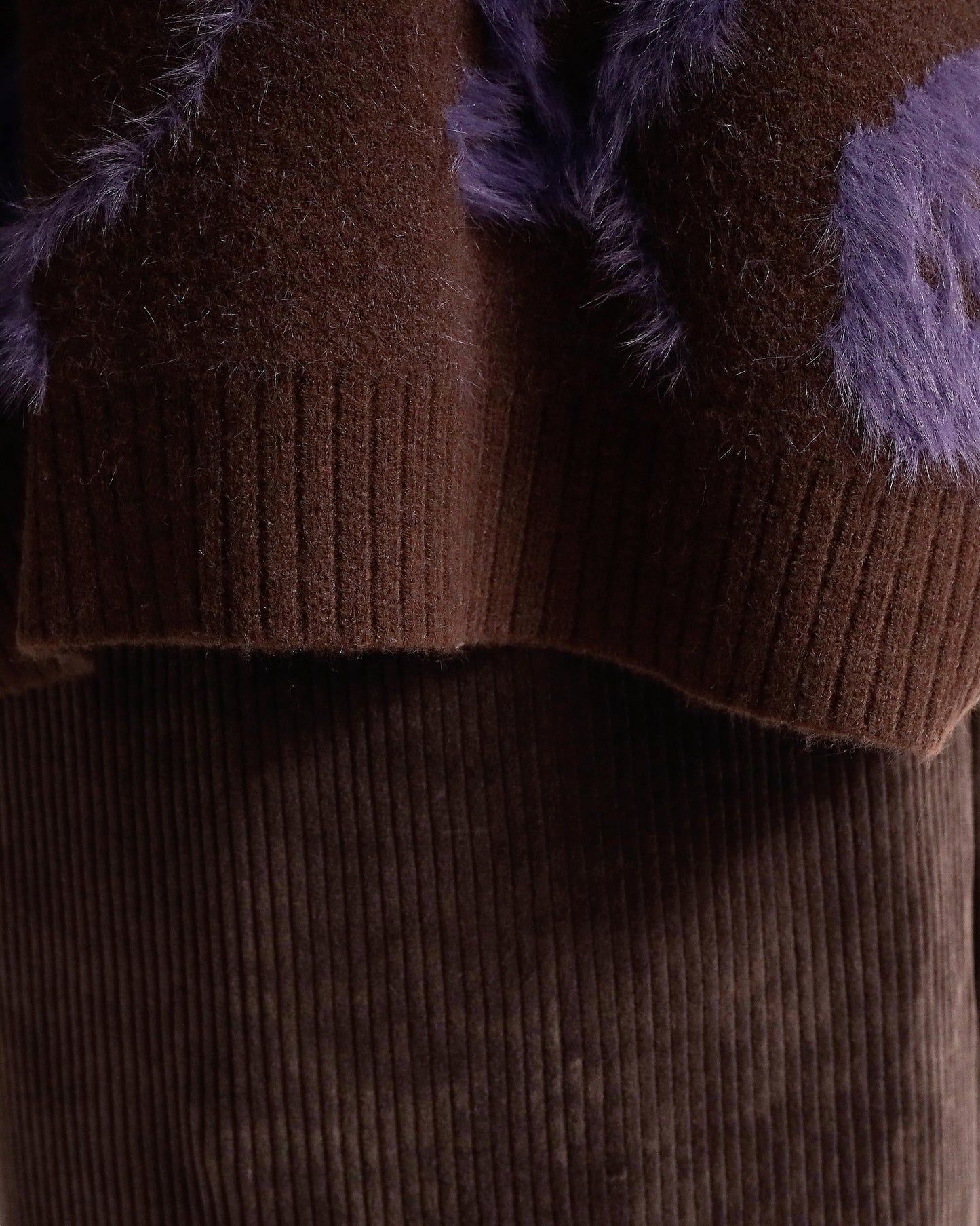 フェザーモチーフ ニットプルオーバー