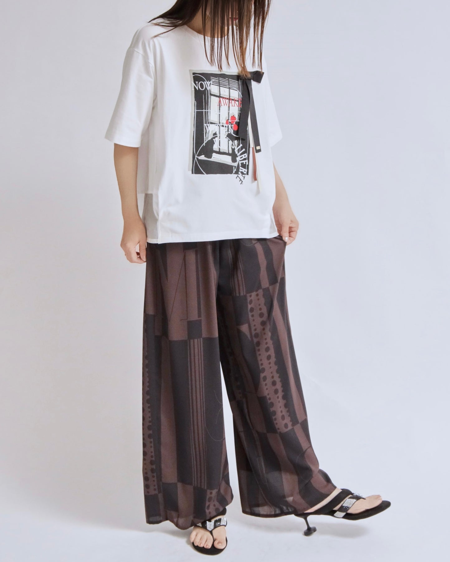 アートライン シアーワイドパンツ