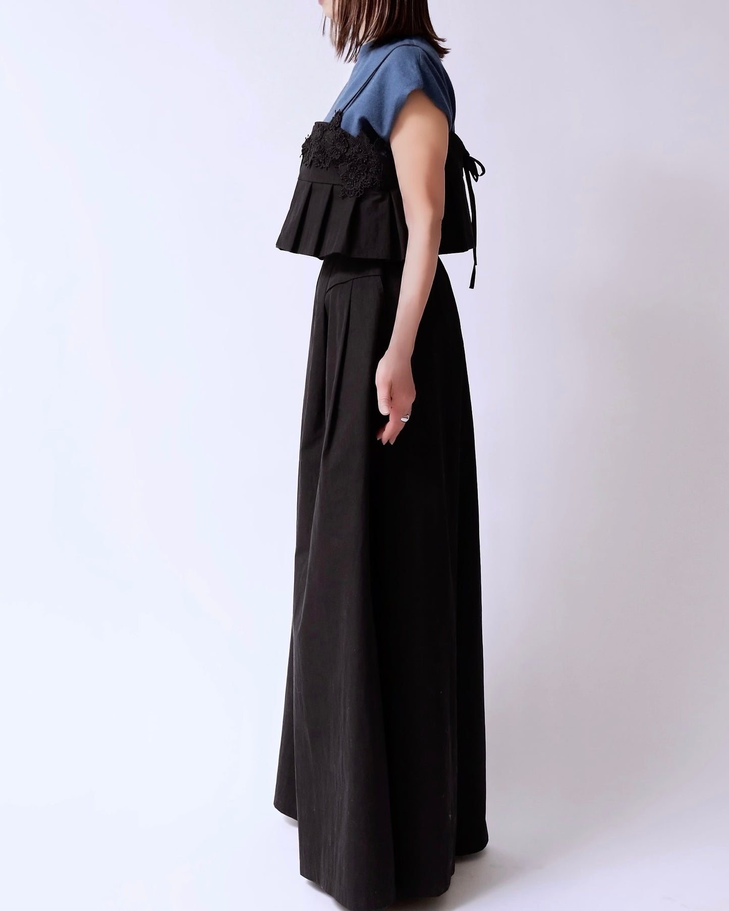 ハイウエストワイドパンツ