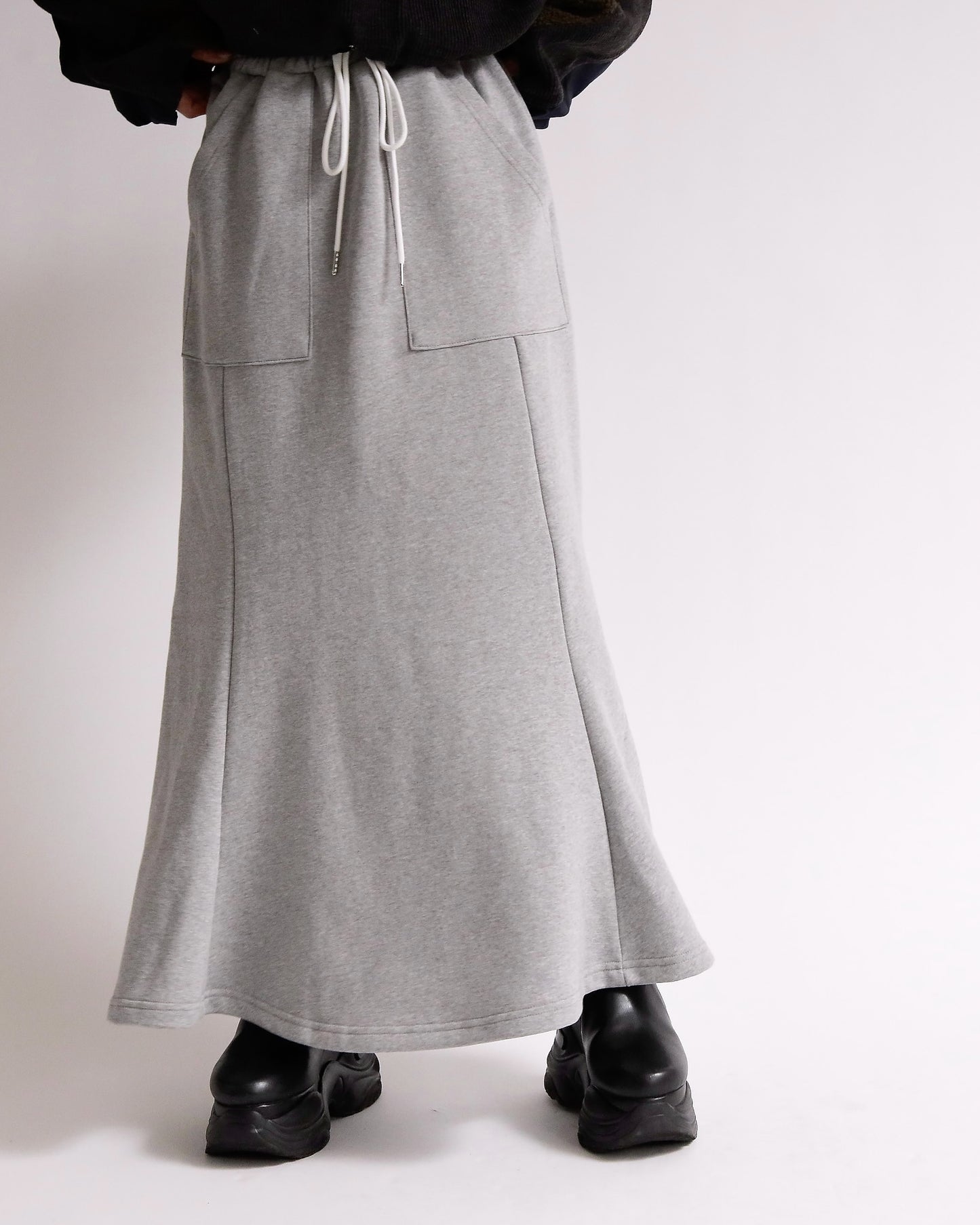 フロントポケット裏毛マーメイドスカート