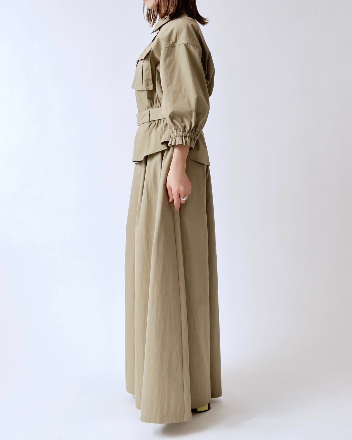 ベルトデザインブラウスジャケット