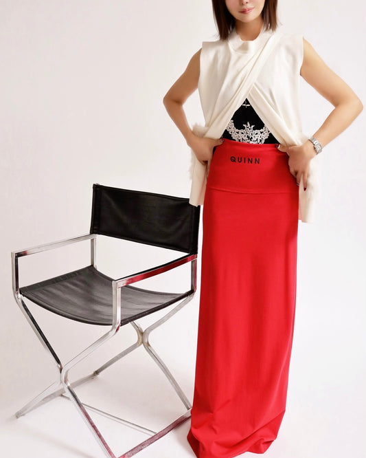 ウエストロゴロングスカート