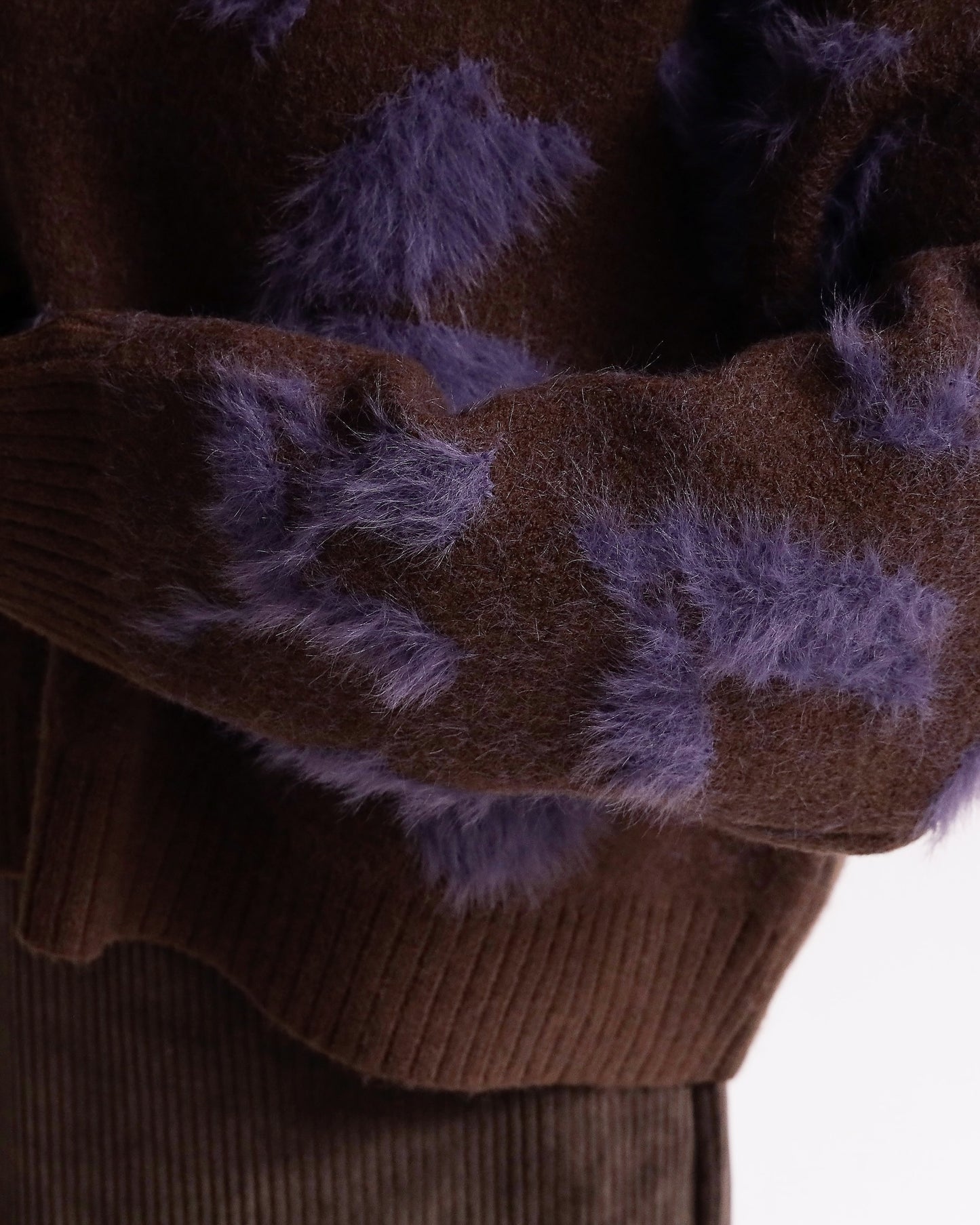 フェザーモチーフ ニットプルオーバー