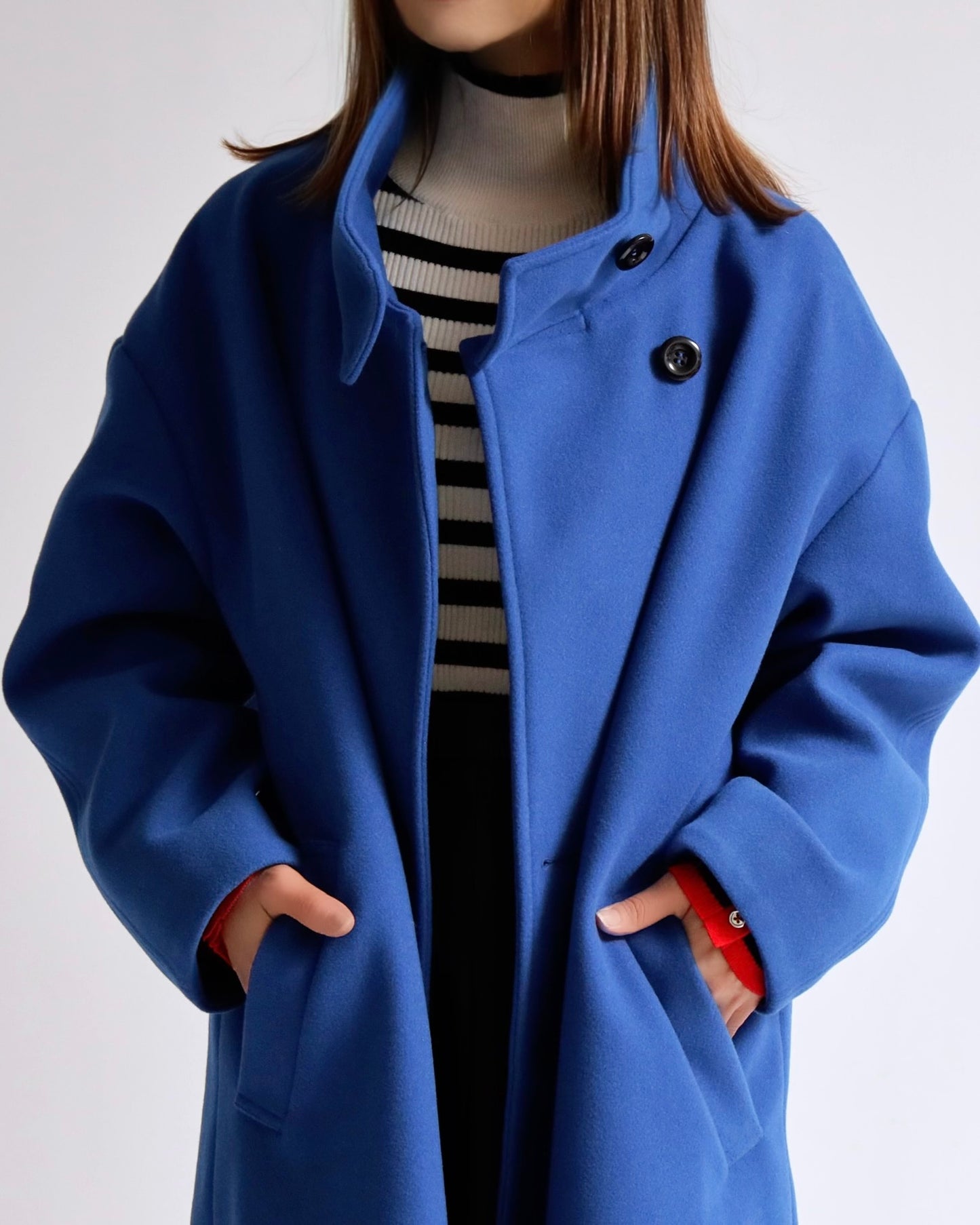 ディープブルー・ロングコート