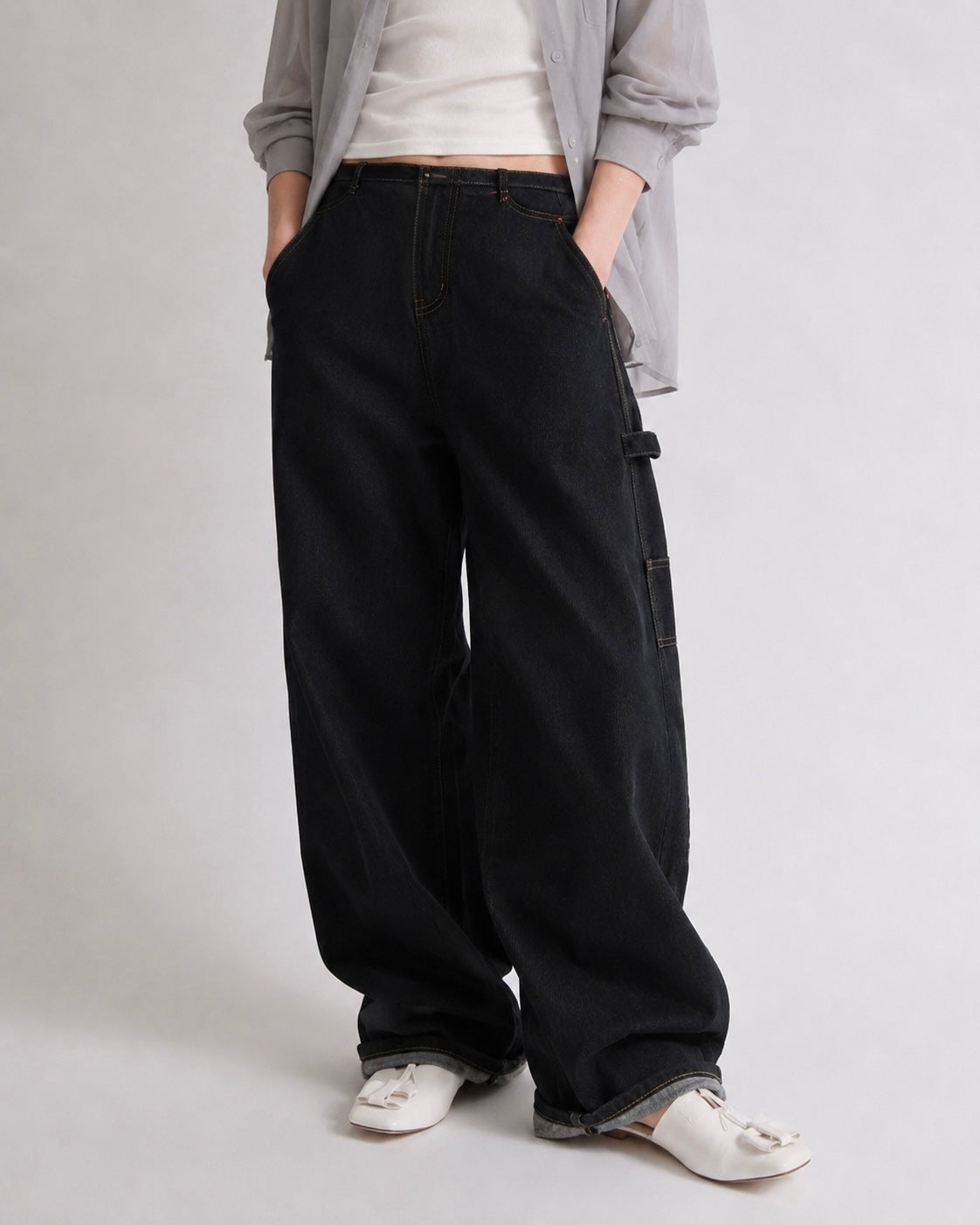 ペインターワイドデニムパンツ