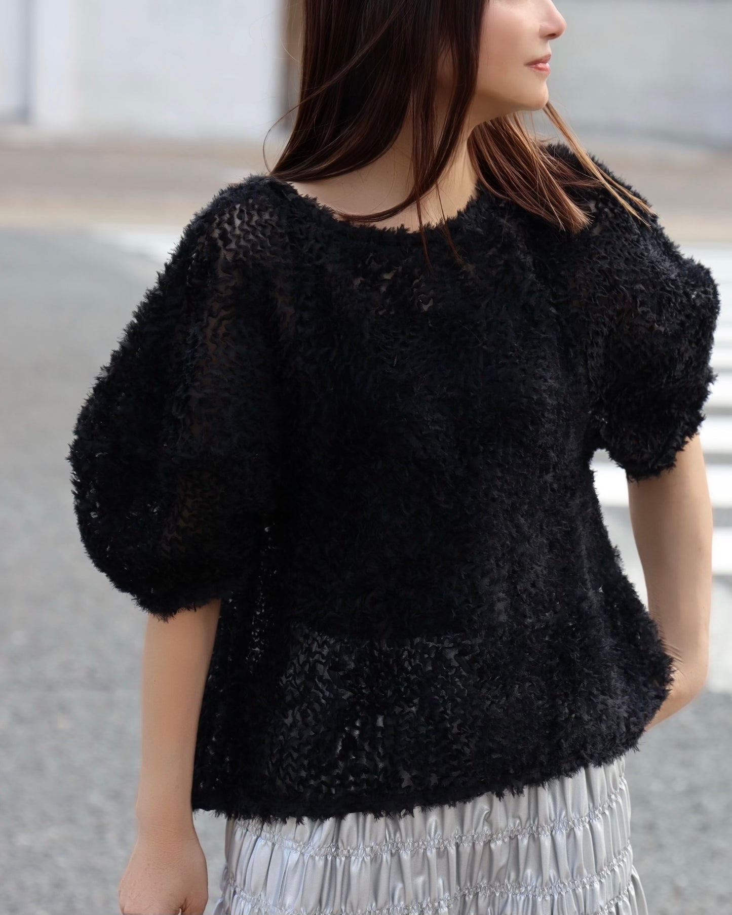 フェザー パフプルオーバー