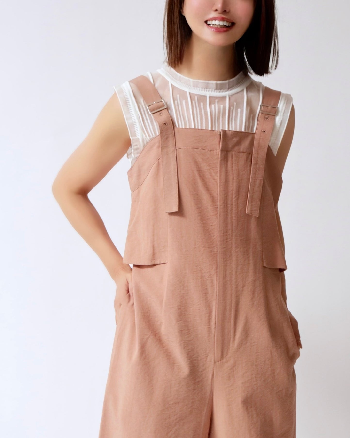 レイヤードビスチェサロペット