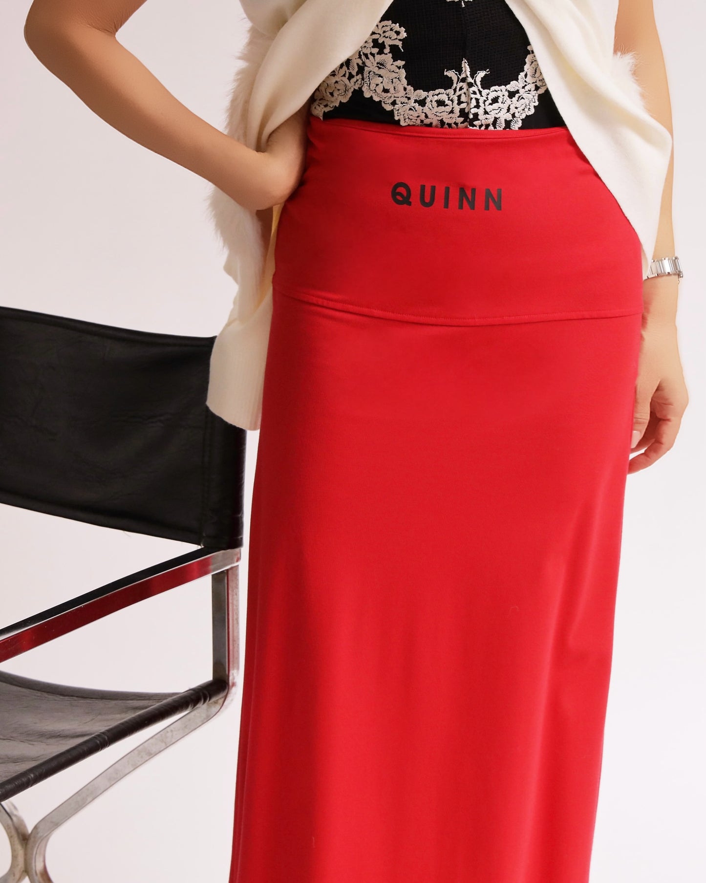 ウエストロゴロングスカート