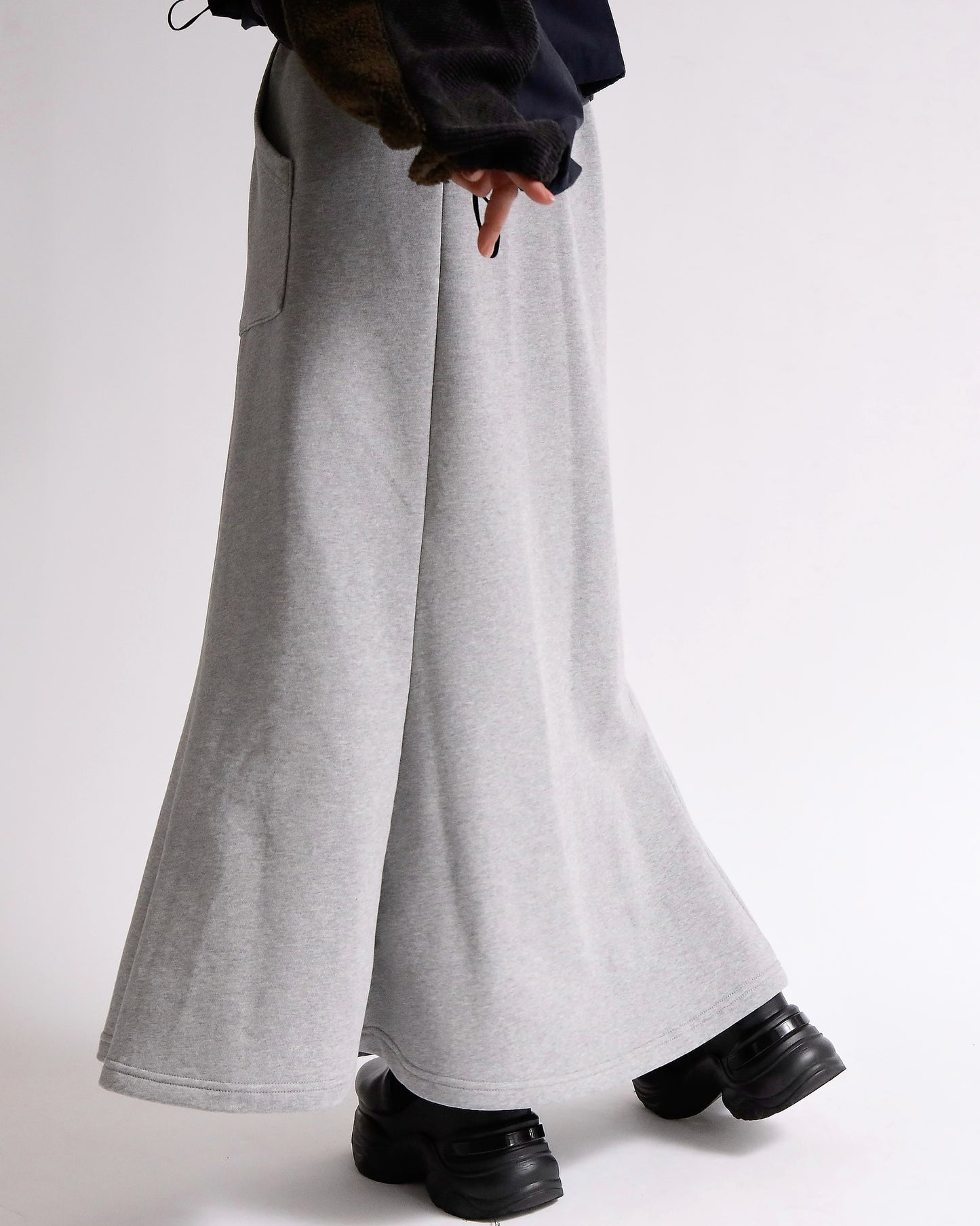 フロントポケット裏毛マーメイドスカート