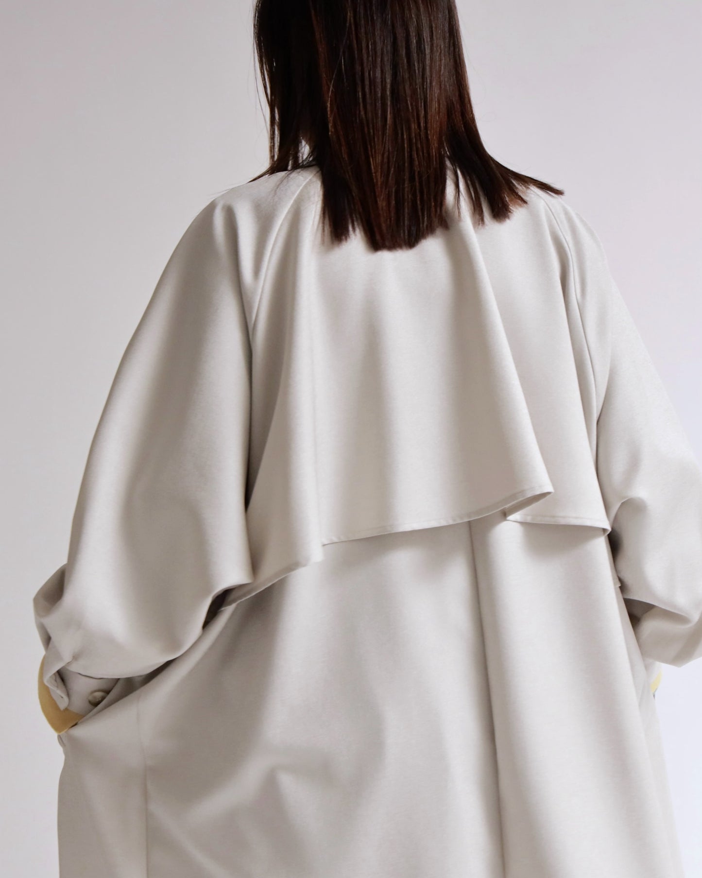 ニュアンスドレープ ダブルロングコート