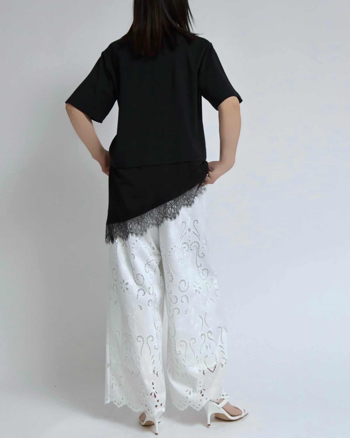 レースヘム アートグラフィックTops