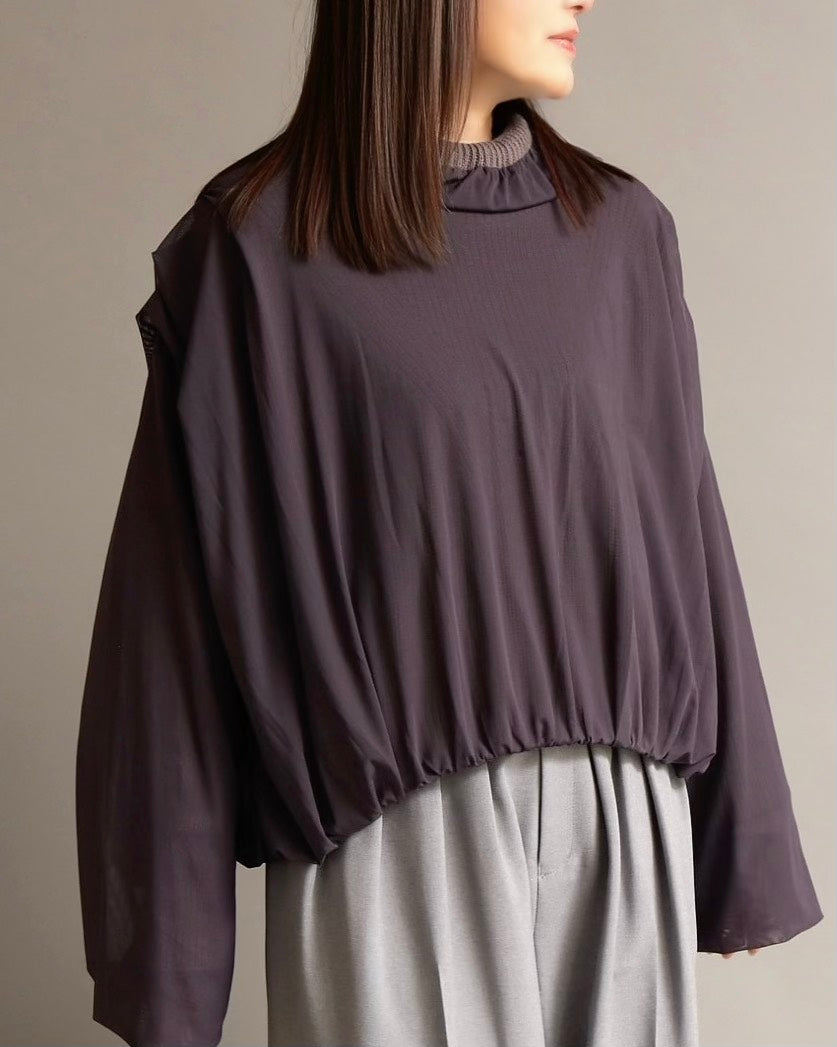 tricot garden knit pullover