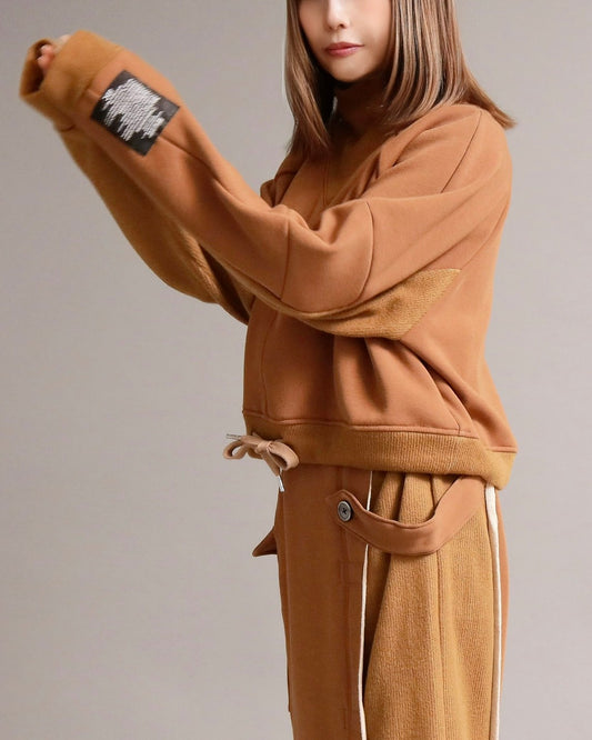 裏起毛ショート丈トレーナー