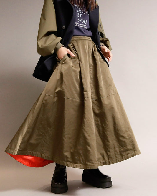 パデッドフレアスカート