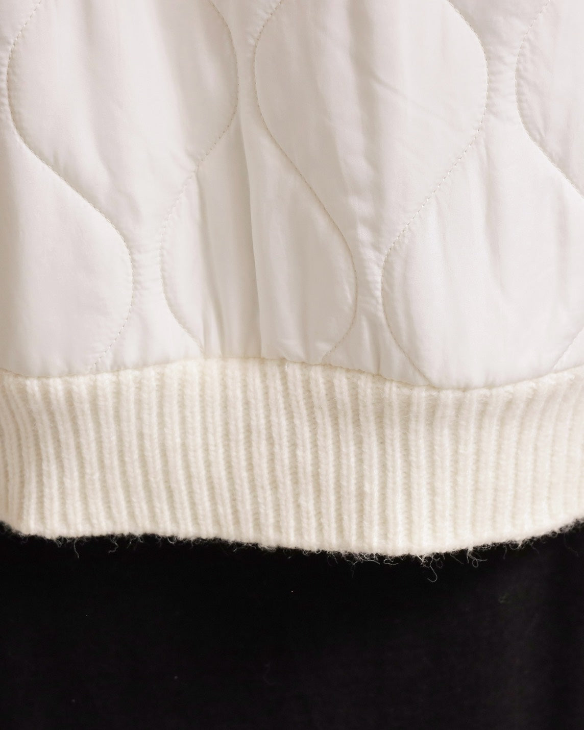 キルティングケーブルニットコーディガン